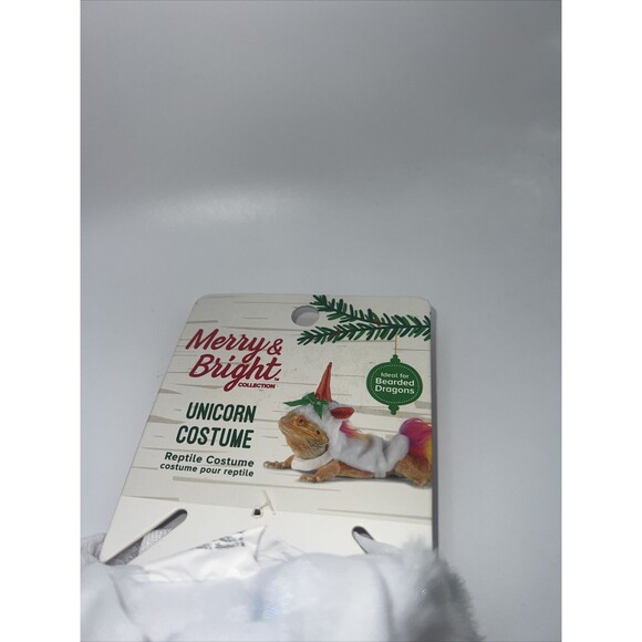 New Merry & Bright Unicorn Reptile Costume Ideal for Bearded Dragon - Picture 2 of 3